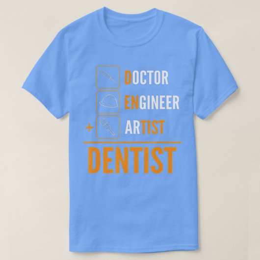 Artist van de ingenieur van de arts = Dentist T-shirt (Design voorkant)