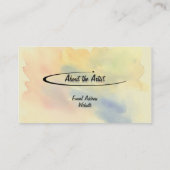 Artist Visitekaartje (rode versie) (Achterkant)