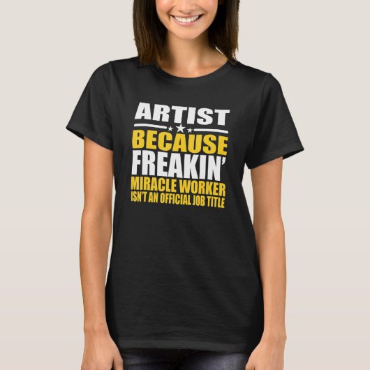 Artist voor medewerker t-shirt (Voorkant)