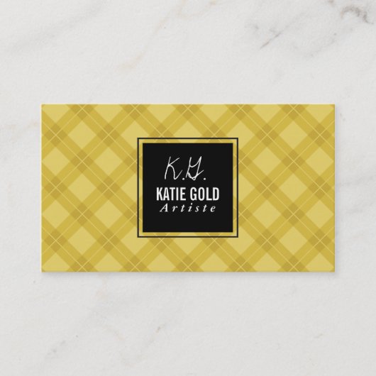 Artiste | Argyle Yellow Visitekaartje (Voorkant)