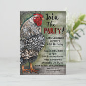 Artiste Hen Party uitnodiging (Staand voorkant)