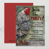 Artiste Hen Party uitnodiging (Voorkant / Achterkant)