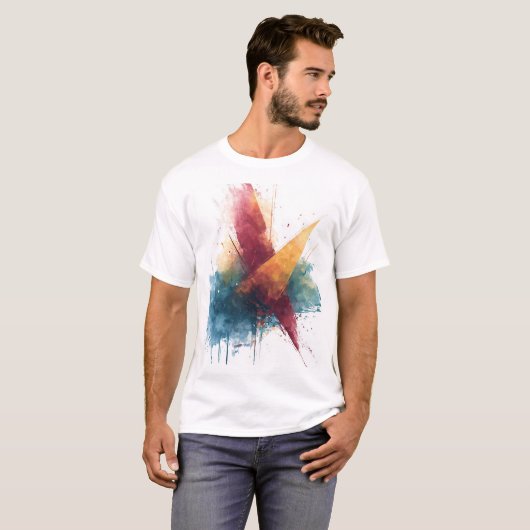 Artistic Abstract Crewneck T-shirt (Voorkant volledig)