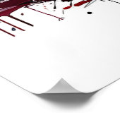 Artistic Abstract Guitar Music Lover's Art Poster (Hoek)