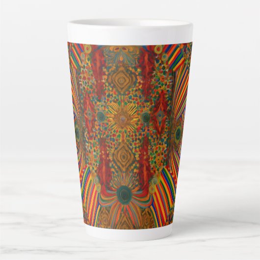 Artistic Abstract Pattern for late mug Latte Mok (Voorkant)
