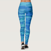 Artistic Abstract Psychedelic Color Burst Opaque Leggings (Achterkant)