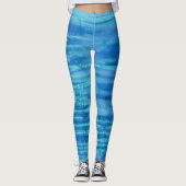 Artistic Abstract Psychedelic Color Burst Opaque Leggings (Voorkant)
