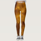 Artistic Abstract Psychedelic Color Burst Opaque Leggings (Voorkant)
