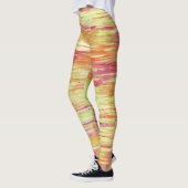 Artistic Abstract Psychedelic Color Burst Opaque Leggings (Links)