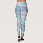 Artistic Abstract Psychedelic Color Burst Opaque Leggings (Achterkant)