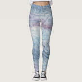 Artistic Abstract Psychedelic Color Burst Opaque Leggings (Voorkant)