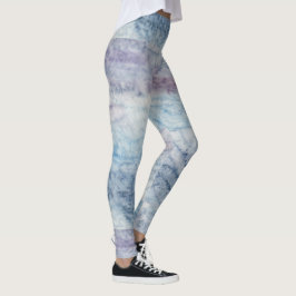 Artistic Abstract Psychedelic Color Burst Opaque Leggings