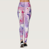 Artistic Abstract Psychedelic Color Burst Opaque Leggings (Achterkant)