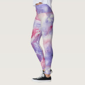 Artistic Abstract Psychedelic Color Burst Opaque Leggings (Links)
