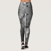 Artistic Abstract Psychedelic Color Burst Opaque Leggings (Achterkant)