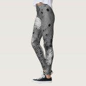 Artistic Abstract Psychedelic Color Burst Opaque Leggings (Links)