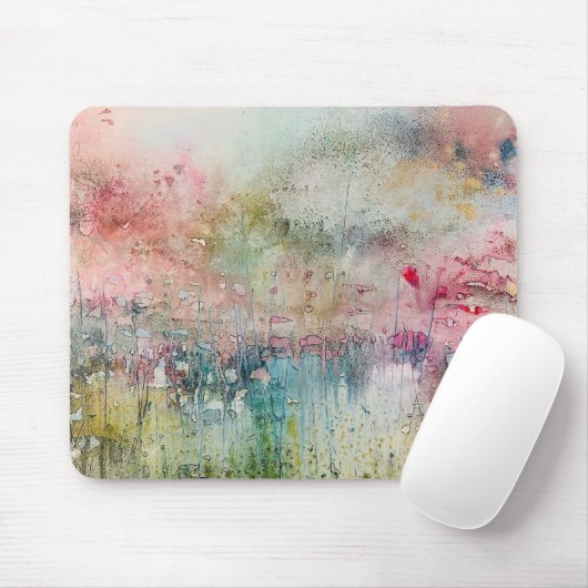 Artistic Alcohol Ink Abstract Landscape Mousepad Muismat (Met muis)