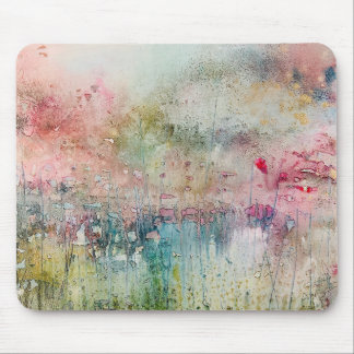 Artistic Alcohol Ink Abstract Landscape Mousepad Muismat