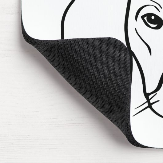 Artistic Beagle: aangepaste tekst Muismat (Hoek)