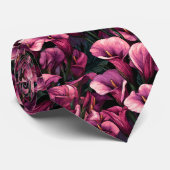 Artistic Birthday Gifts For Dad Calla Lilies Flowe Stropdas (Opgerold)