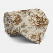 Artistic Birthday Gifts For Him Peonies Floral Stropdas (Opgerold)