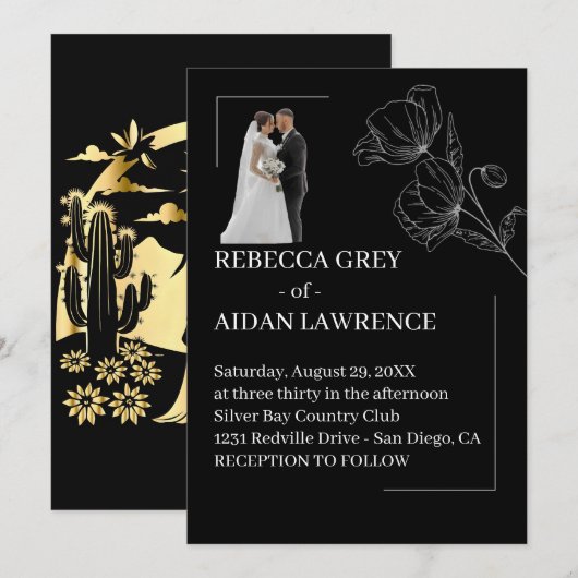 Artistic Black White Photo 2026 Kaart (Voorkant / Achterkant)