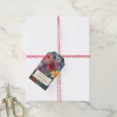 Artistic Bloom Bloemen Pensioen Dank u Cadeaulabel (Met Touw)