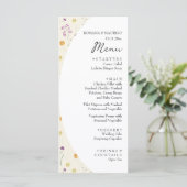 Artistic Blush Bloementuin Waterverf Menu (Staand voorkant)