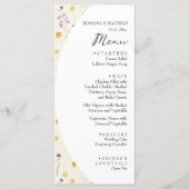 Artistic Blush Bloementuin Waterverf Menu (Voorkant)