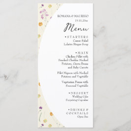 Artistic Blush Bloementuin Waterverf Menu