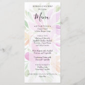 Artistic Blush Floral Waterverf Handbeschilderd Menu (Voorkant)
