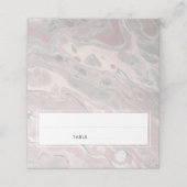 Artistic Boho Blush Marble Place Kaarten Plaatskaartje (Buitenkant ongevouwen)