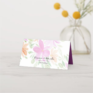 Artistic Boho Floral Waterverf Art Plaatskaartje