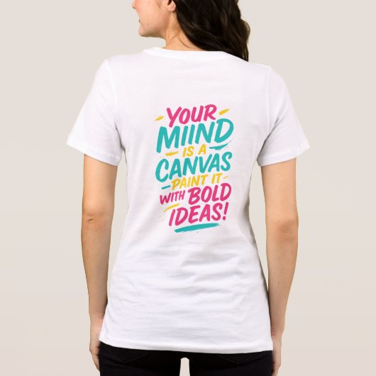 Artistic Brush-Lettering T-Shirt – (Achterkant)