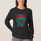 Artistic Brush-Lettering T-Shirt (Voorkant)