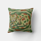 Artistic Calico Cat Camouflage Abstract Pattern Kussen (Achterkant)