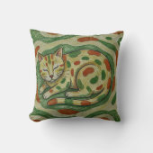 Artistic Calico Cat Camouflage Abstract Pattern Kussen (Voorkant)