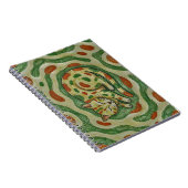 Artistic Calico Cat Camouflage Abstract Pattern Notitieboek (Rechterzijde)