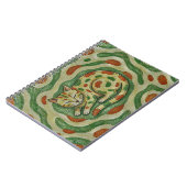 Artistic Calico Cat Camouflage Abstract Pattern Notitieboek (Linkerzijde)