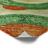 Artistic Calico Cat Camouflage Abstract Pattern Poster (Hoek)