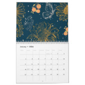 Artistic Cat en veranderende Waterverf Flowers Kalender (Jan 2026)