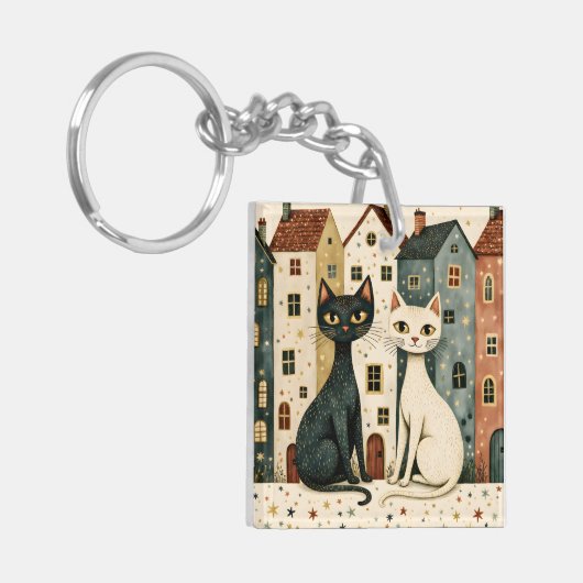 Artistic Cats Sleutelhanger (Voorkant Links)