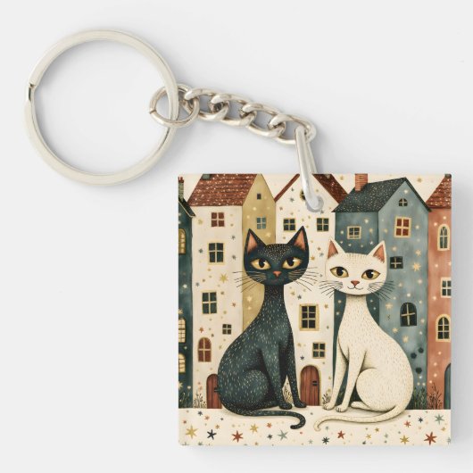 Artistic Cats Sleutelhanger (Voorkant)