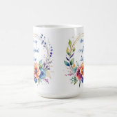 Artistic Ceramic Floral Inspirational Mug  Koffiemok (Center)