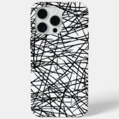 Artistic Chaotic Line Scribble Design 🎨 Case-Mate iPhone Case (Achterkant)