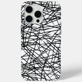 Artistic Chaotic Line Scribble Design 🎨 iPhone 15 Pro Max Hoesje