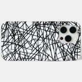 Artistic Chaotic Line Scribble Design 🎨 Case-Mate iPhone Case (Achterkant (horizontaal))