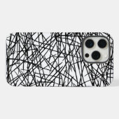 Artistic Chaotic Line Scribble Design 🎨 iPhone Hoesje (Achterkant horizontaal)