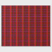 Artistic Checkered – Red Green Retro stijl Cadeaupapier (Vlak)