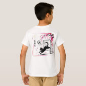 Artistic Cherry Blossom Cat Soccer For Japanese Ar T-shirt (Achterkant volledig)